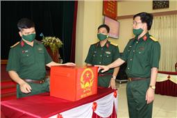 Quân khu kiểm tra công tác chuẩn bị bầu cử tại Bộ CHQS tỉnh Cao Bằng và Bộ CHQS tỉnh Bắc Kạn